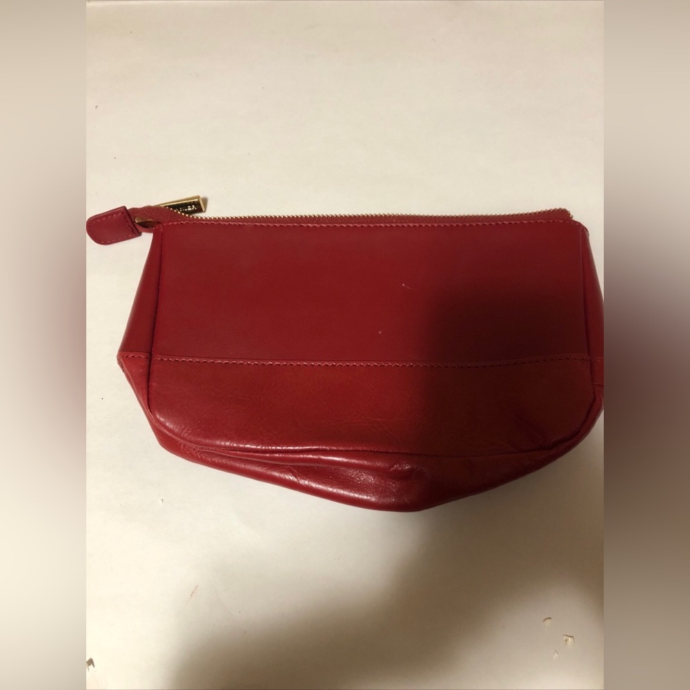 danier Red small Bag Red Authentic travel pouch